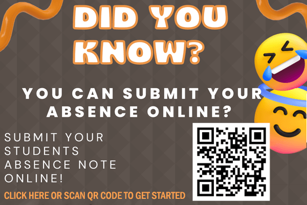 Click here to submit an absence